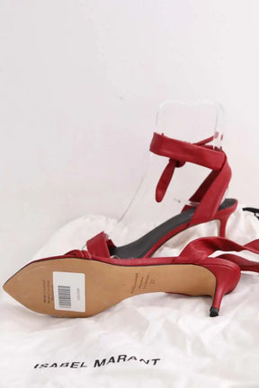 Talons Isabel Marant Rouge en Cuir