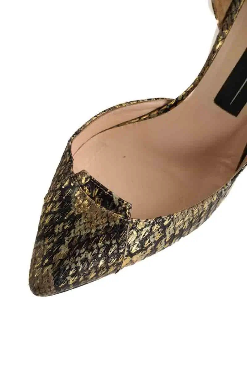 Talons Jérôme Dreyfuss Doré en Cuir