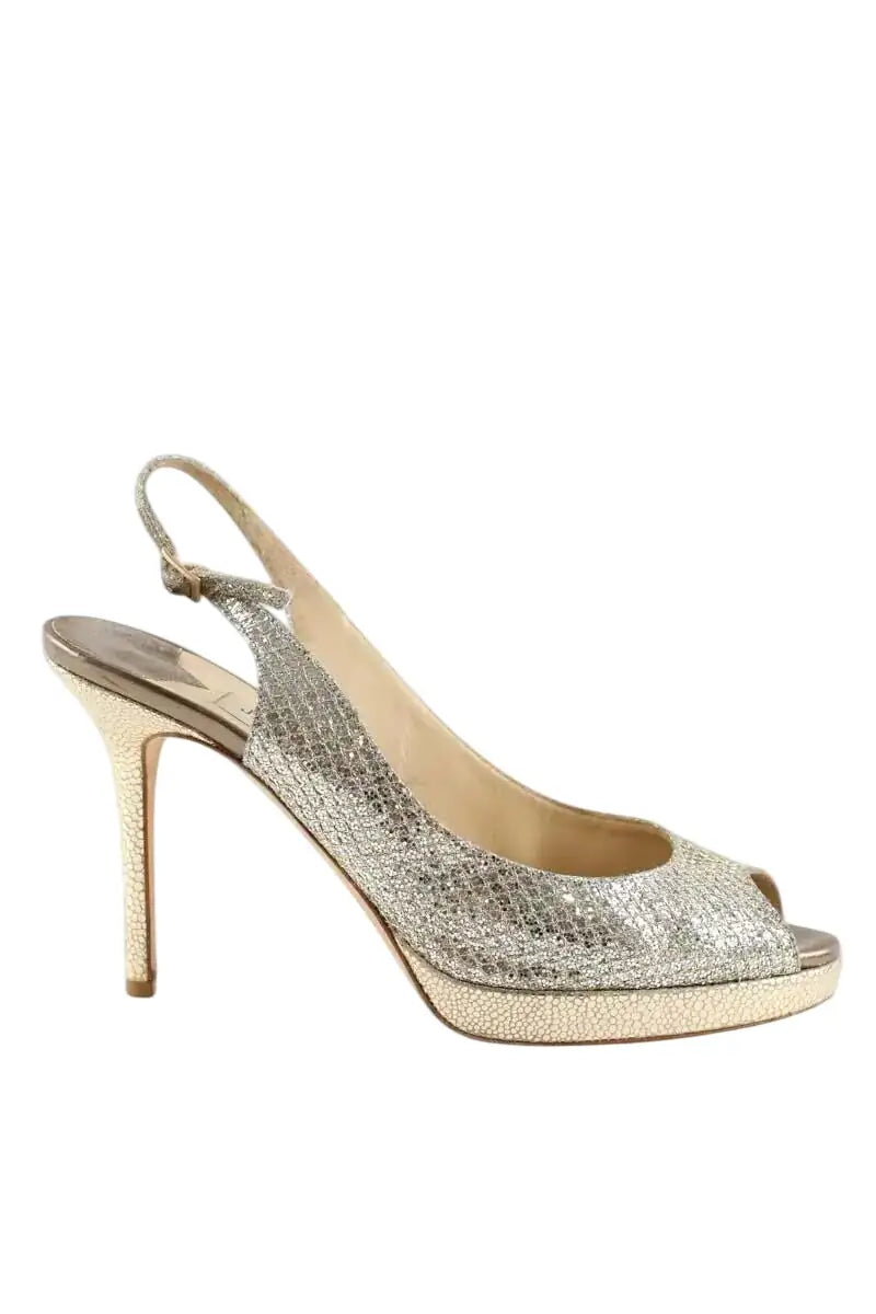 Talons Jimmy Choo Argent en Cuir, taille 39 - Seconde Main
