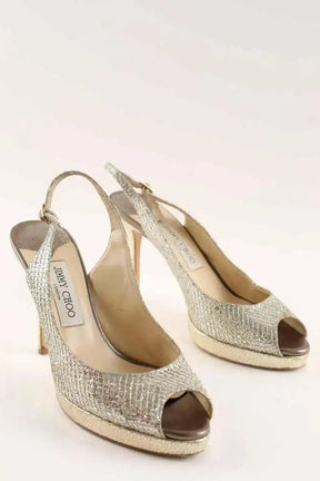 Talons Jimmy Choo Argent en Cuir