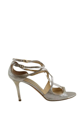 Talons Jimmy Choo Argent en Cuir, taille 40 - Seconde Main