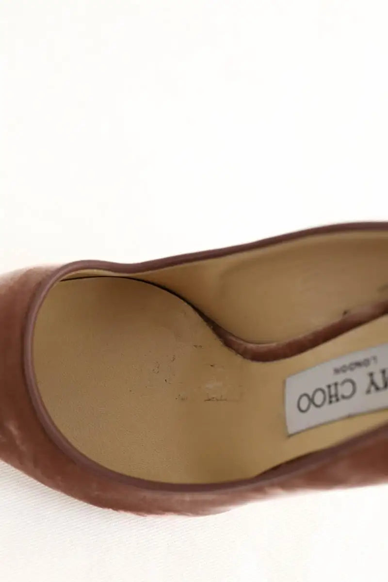 Talons Jimmy Choo Beige en Velours