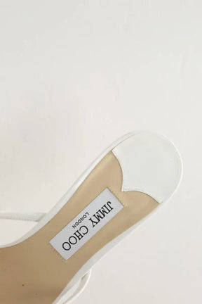Talons Jimmy Choo Blanc en Cuir