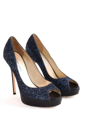 Talons Jimmy Choo Bleu en Paillettes
