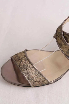 Talons Jimmy Choo Doré en Cuir