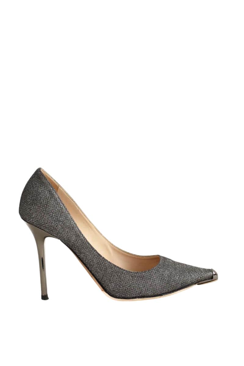 Talons Jimmy Choo Gris en Cuir, taille 36 - Seconde Main
