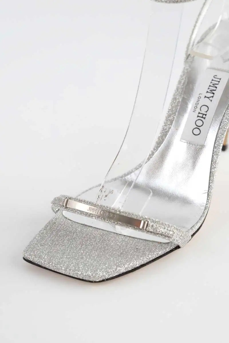Talons Jimmy Choo JAXON Argent en Paillettes
