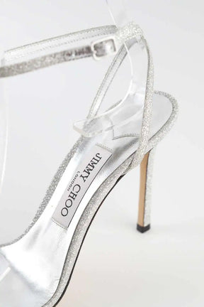 Talons Jimmy Choo JAXON Argent en Paillettes