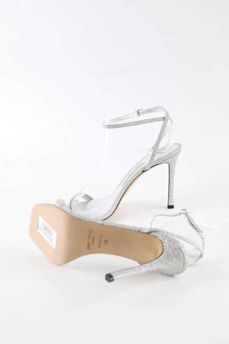 Talons Jimmy Choo JAXON Argent en Paillettes