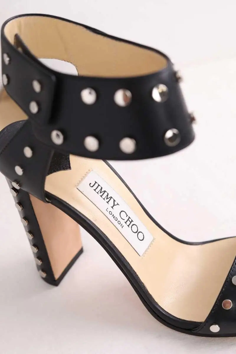 Talons Jimmy Choo Noir en Cuir