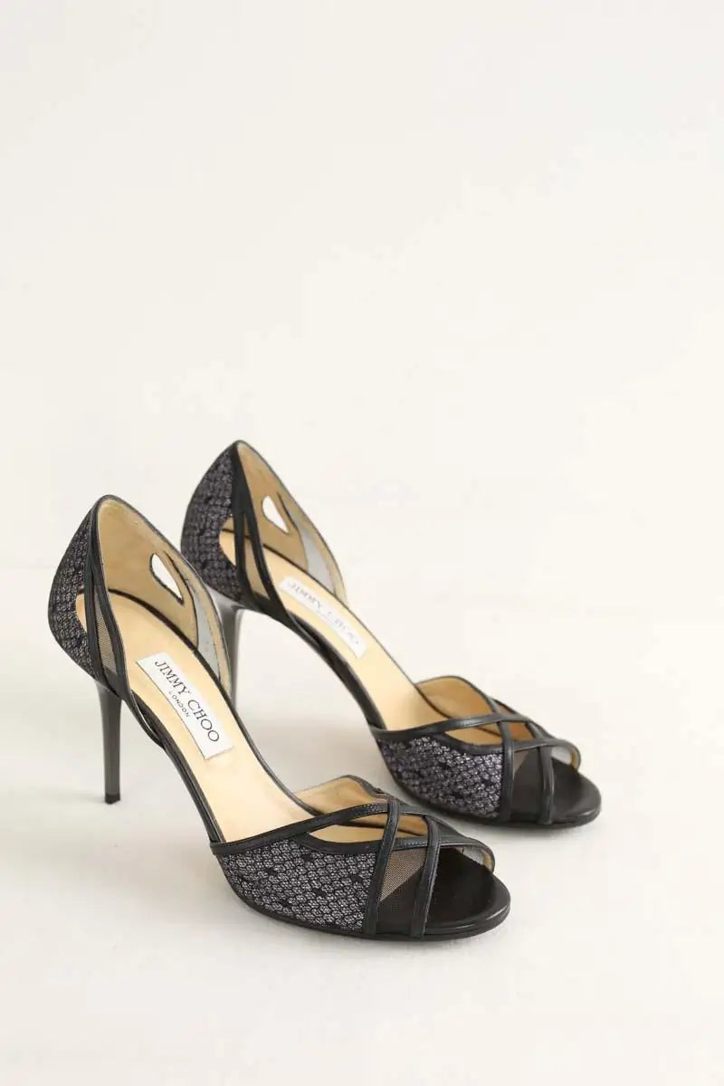 Talons Jimmy Choo Noir en Tissu