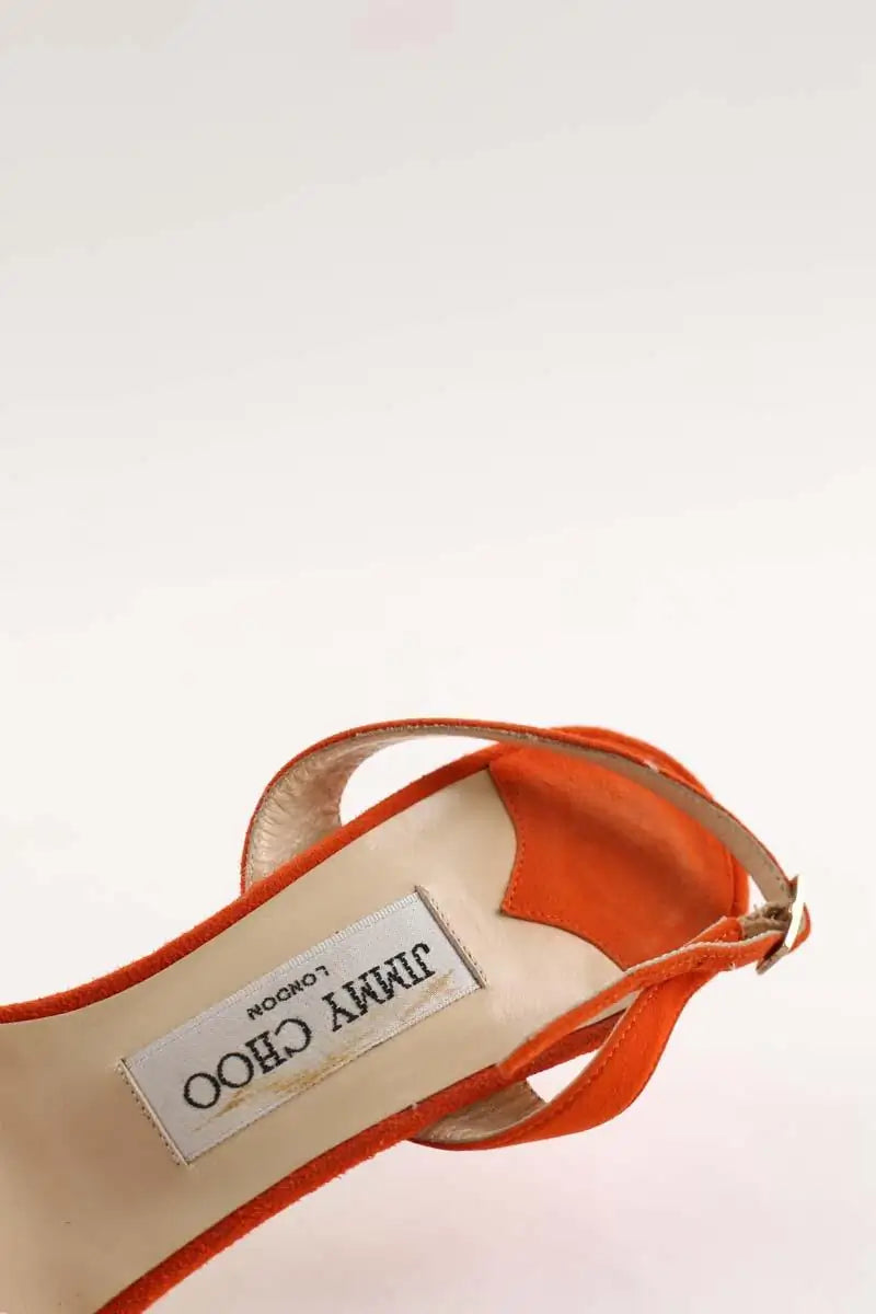 Talons Jimmy Choo Orange en Daim