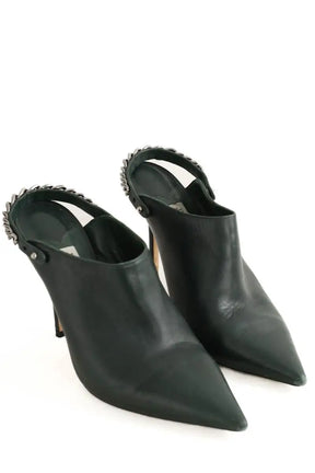 Talons Jimmy Choo Vert en Cuir