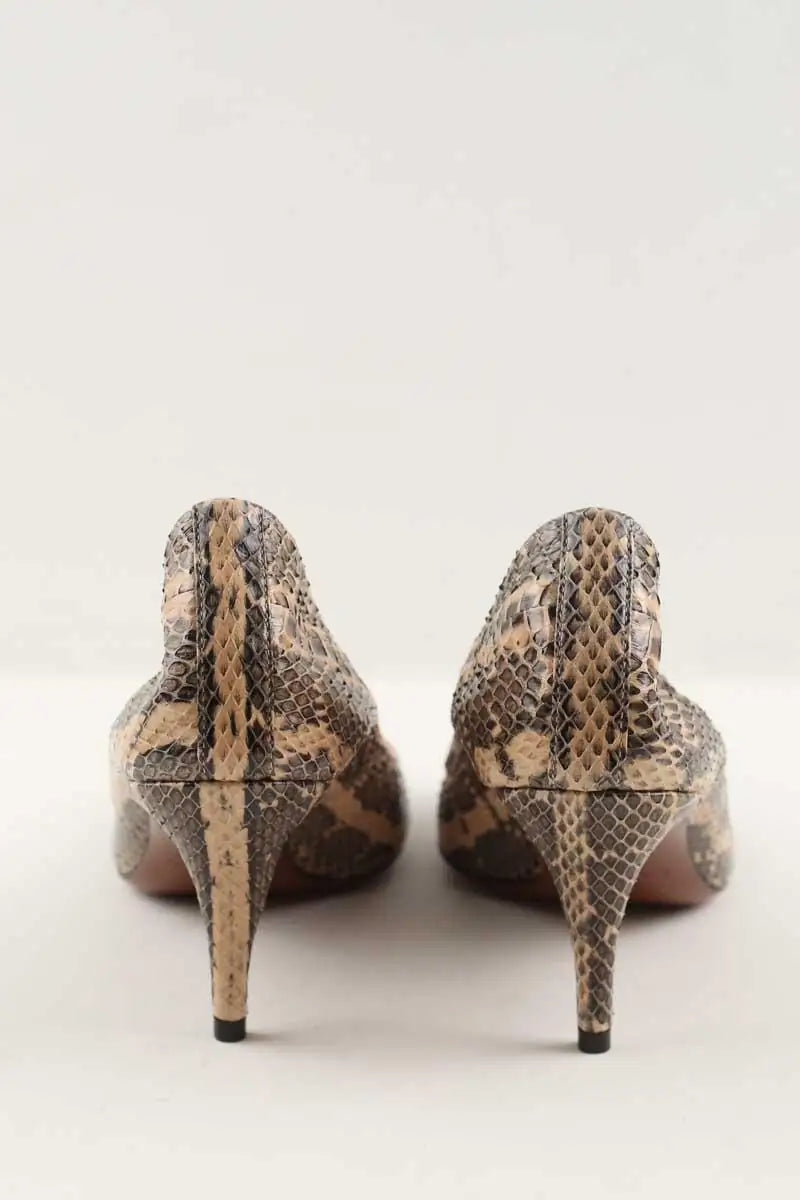 Talons Lanvin Beige en Cuirs exotiques