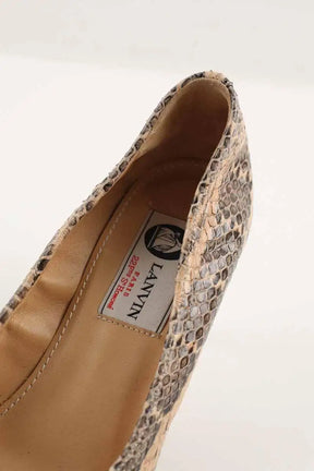 Talons Lanvin Beige en Cuirs exotiques