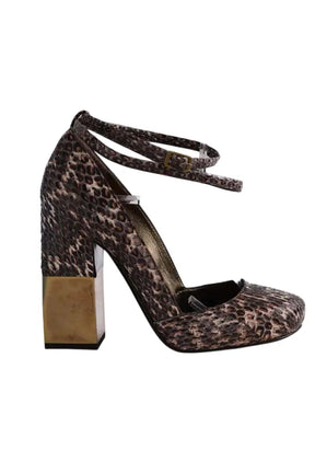 Talons Lanvin Marron en Cuirs exotiques, taille 36 - Seconde Main