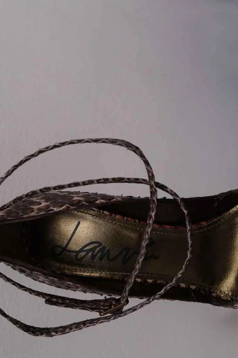 Talons Lanvin Marron en Cuirs exotiques