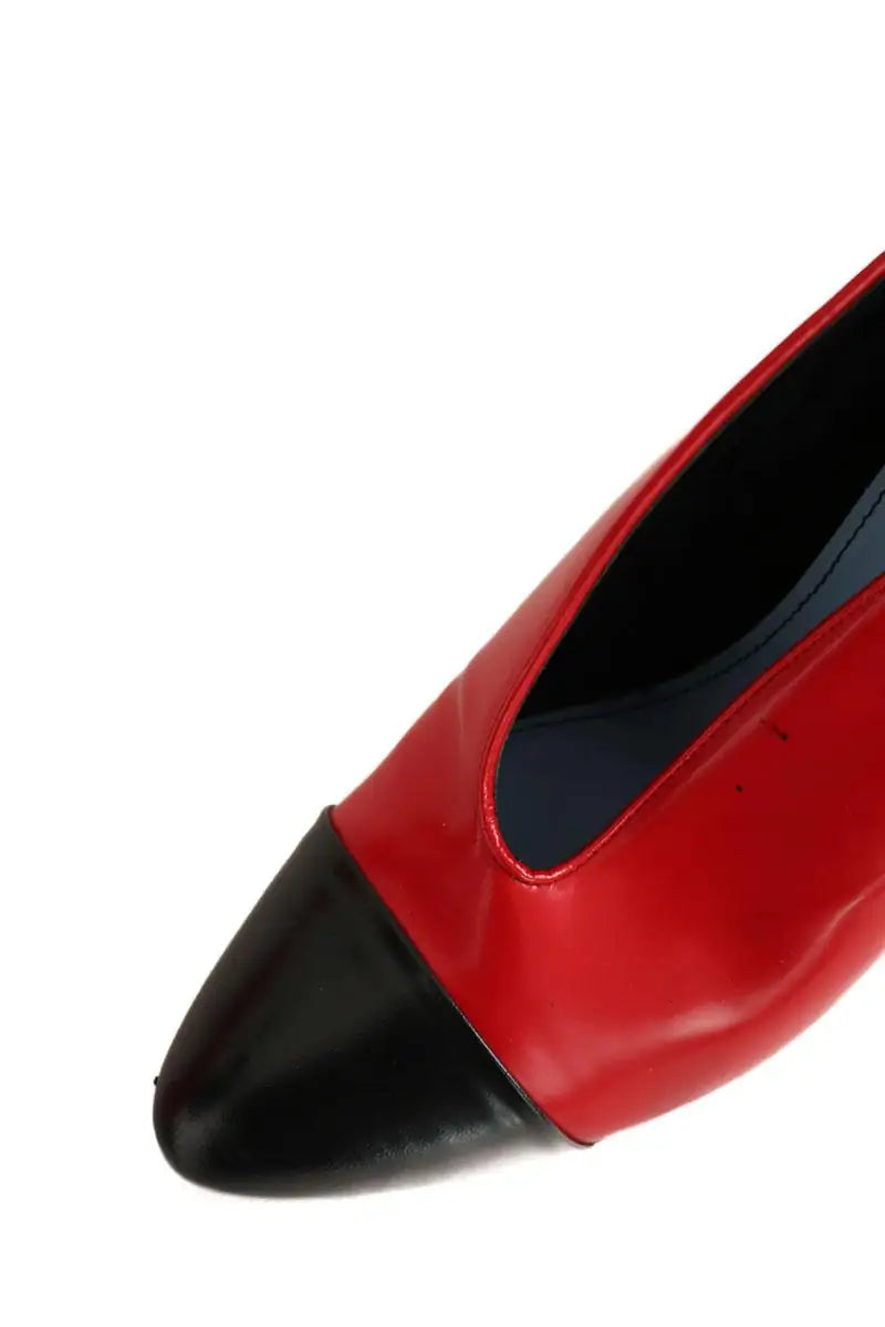 Talons Lanvin Rouge en Cuir