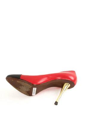 Talons Lanvin Rouge en Cuir