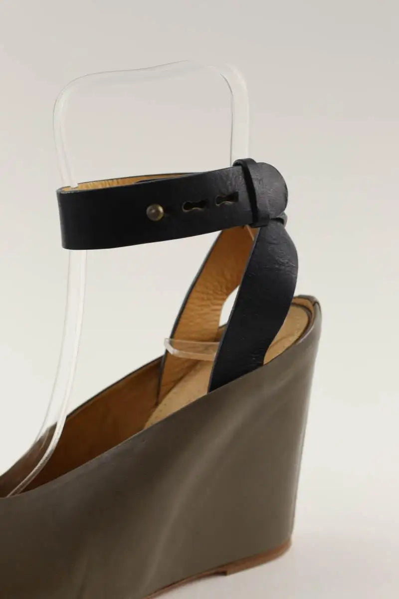Talons Lemaire Gris en Cuir