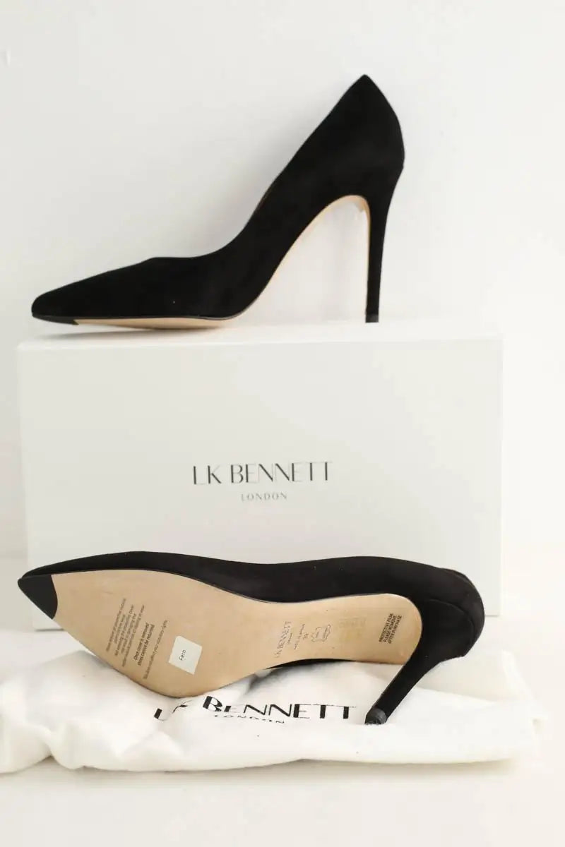Talons LK Bennett Fern Noir en Daim