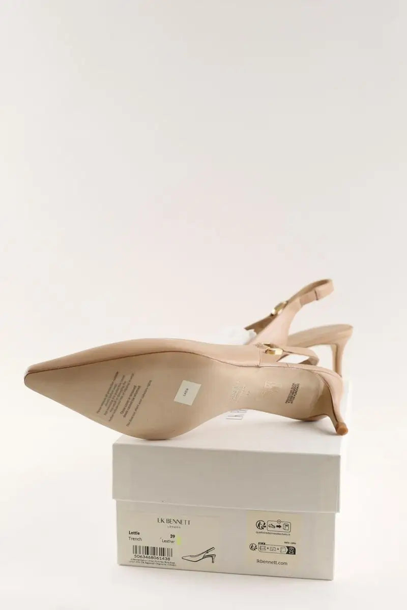 Talons LK Bennett Lettie Beige en Cuir