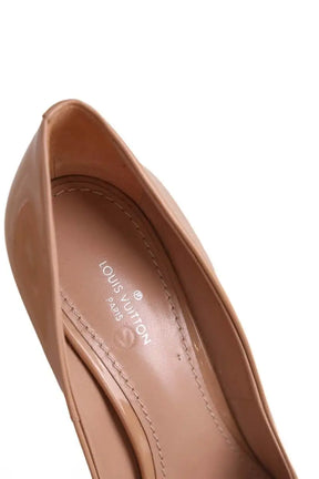 Talons Louis Vuitton Beige en Cuir verni