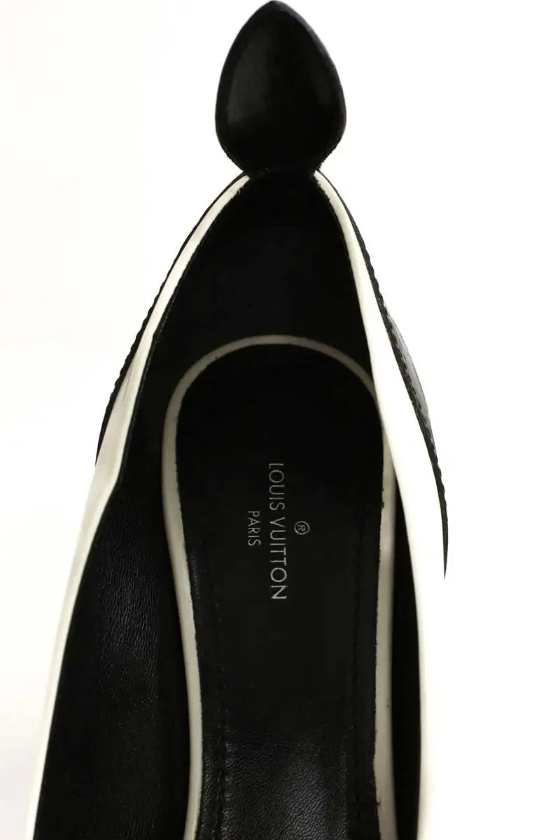 Talons Louis Vuitton Blanc en Cuir verni