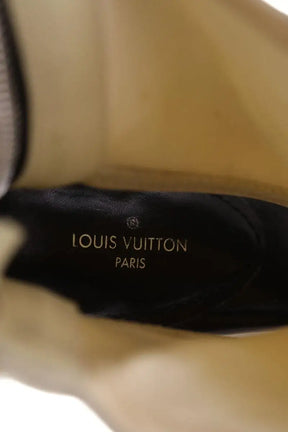Talons Louis Vuitton Ecru en Cuir