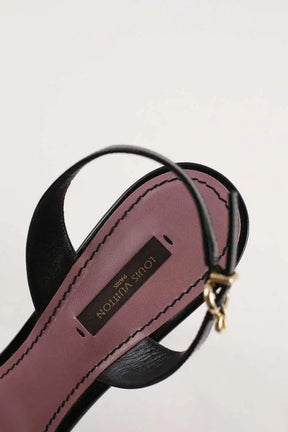 Talons Louis Vuitton Noir en Cuir