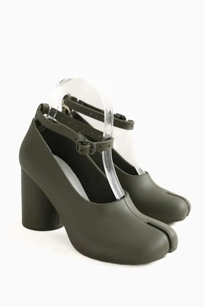 Talons Maison Martin Margiela Kaki en Caoutchouc