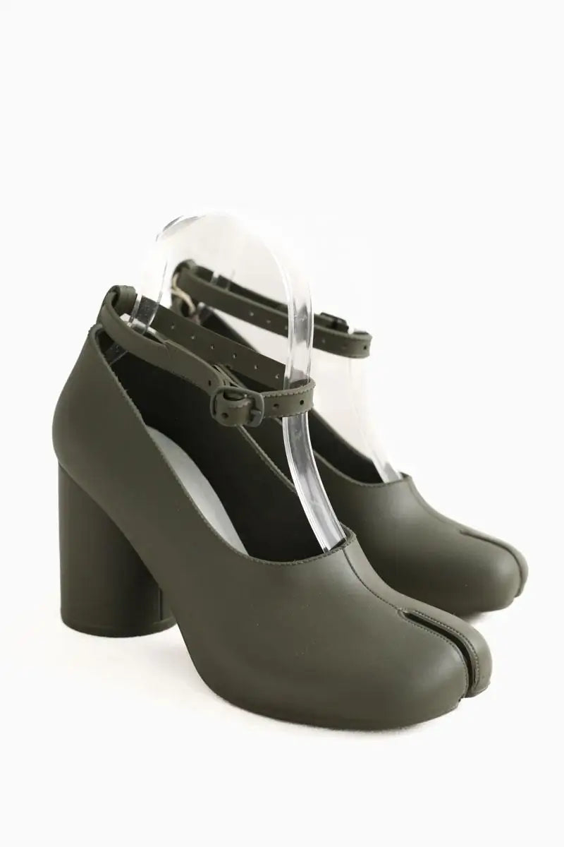 Talons Maison Martin Margiela Kaki en Caoutchouc