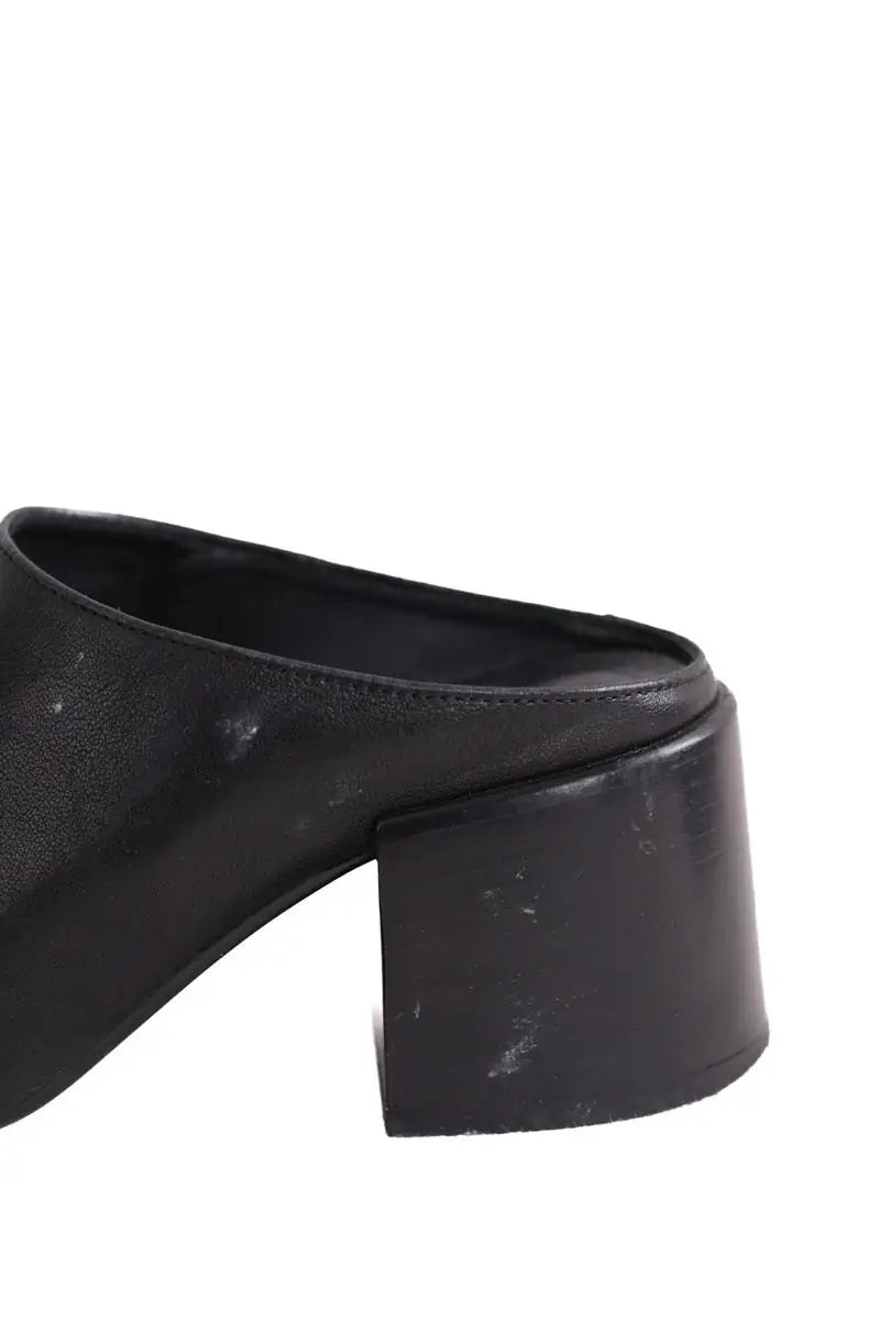 Talons Maison Martin Margiela Noir en Cuir