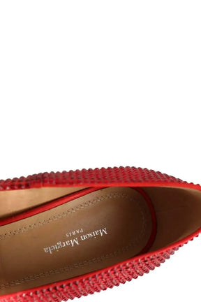 Talons Maison Martin Margiela Tabi Rouge en Paillettes