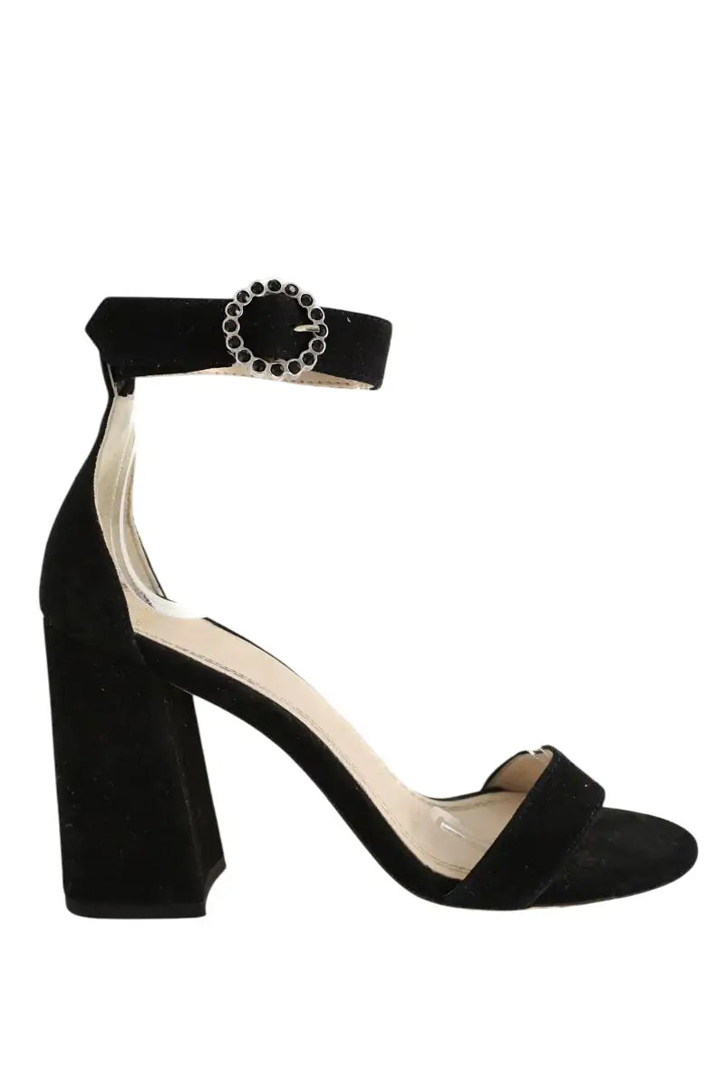 Talons Maje Noir en Daim, taille 37 - Seconde Main