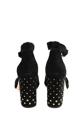 Talons Maje Noir en Daim