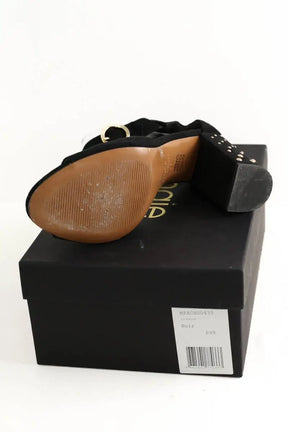 Talons Maje Noir en Daim