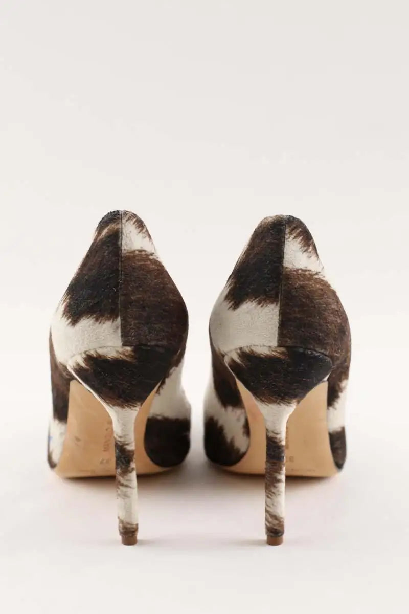 Talons Manolo Blahnik Beige en Daim