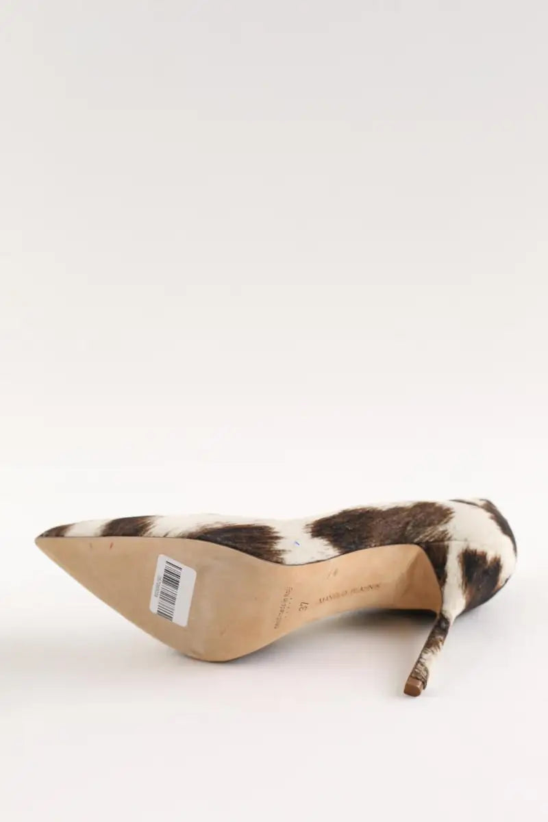 Talons Manolo Blahnik Beige en Daim