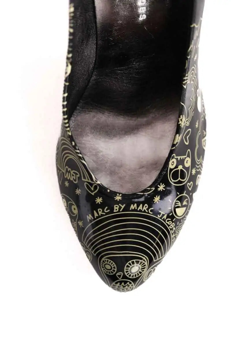 Talons Marc By Marc Jacobs Noir en Cuir verni
