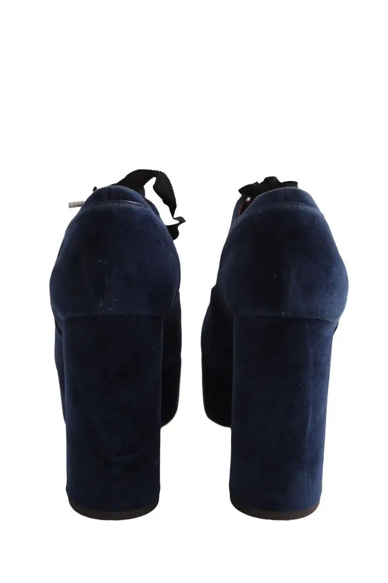 Talons Marc Jacobs Bleu en Velours