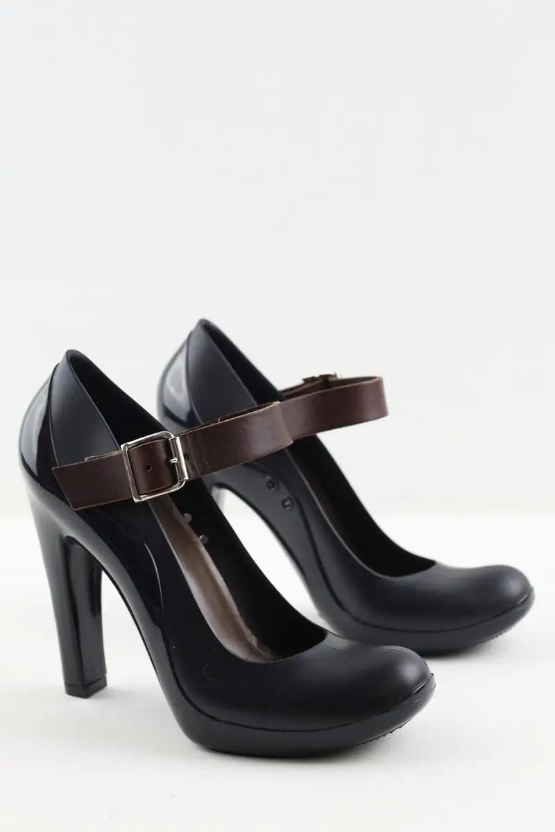 Talons Marni Noir en Cuir