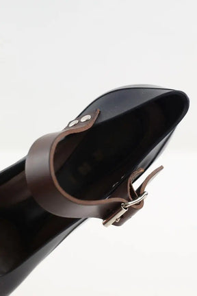 Talons Marni Noir en Cuir