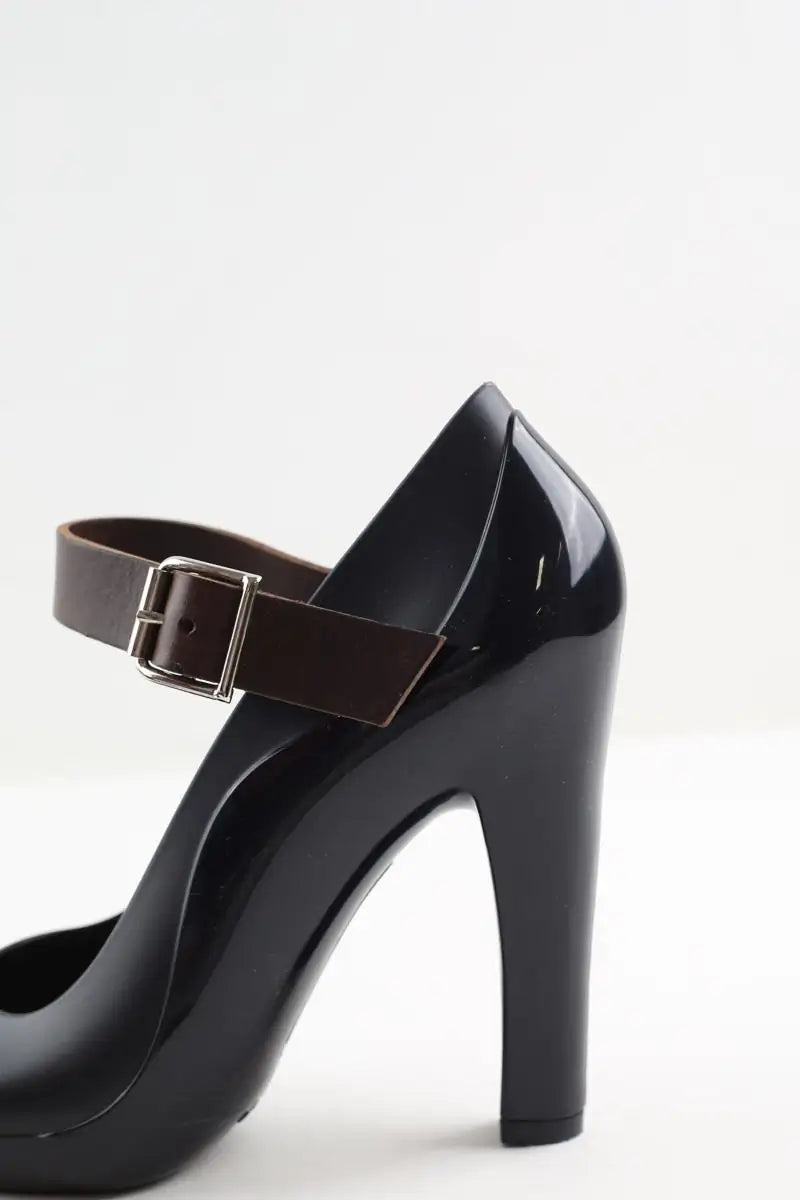 Talons Marni Noir en Cuir