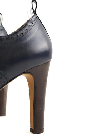 Talons Mellow Yellow Marine en Cuir