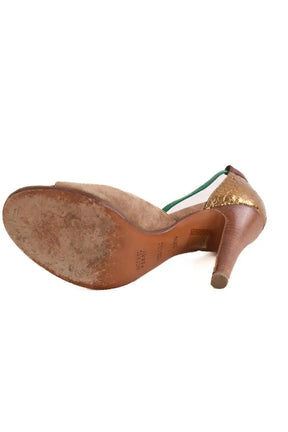 Talons Michel Perry Camel en Cuir