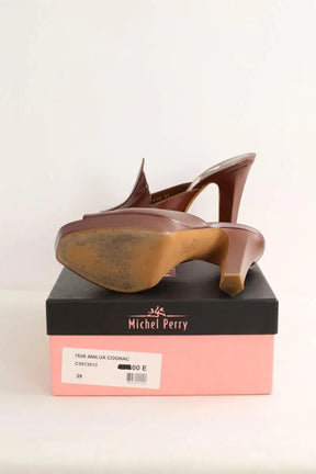 Talons Michel Perry Marron en Cuir