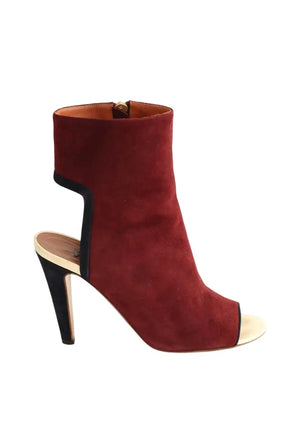 Talons Michel Vivien Bordeaux en Daim, taille 36 - Seconde Main