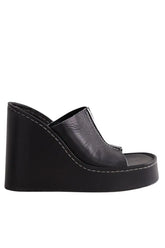 Talons Miista Noir en Cuir, taille 37 - Seconde Main