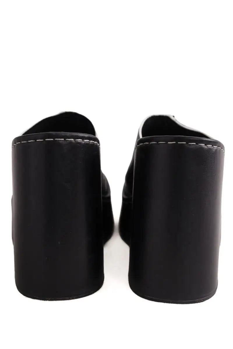 Talons Miista Noir en Cuir